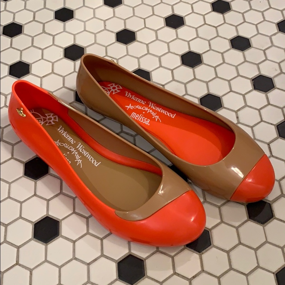 NEW Vivienne Westwood Anglomania + Melissa Flats - Picture 2 of 8